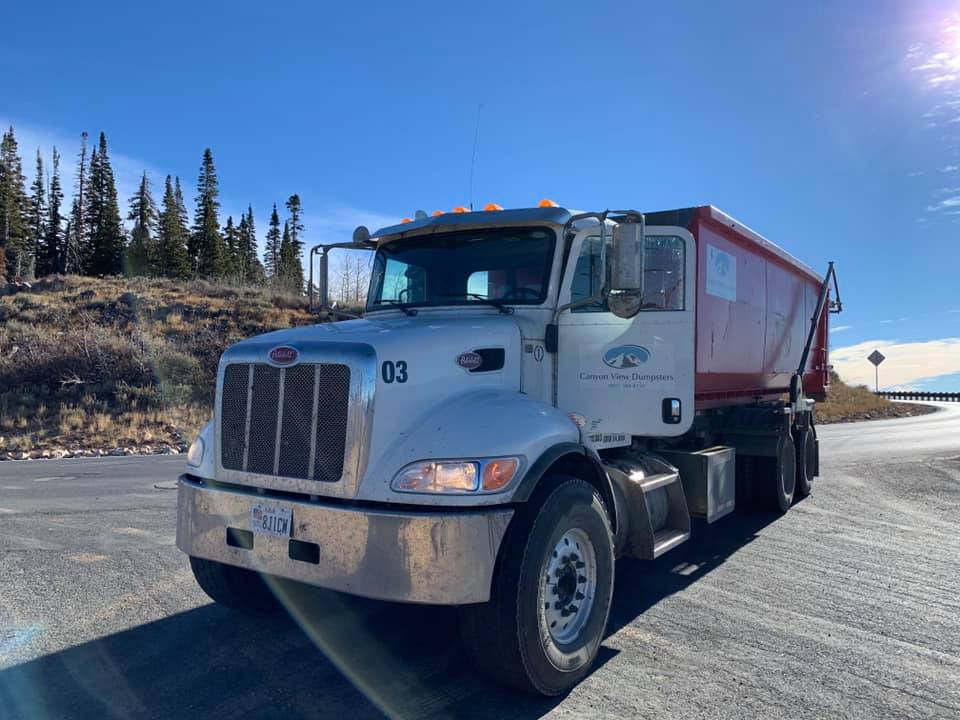 Rental dumpster size in Ogden Utah Canyon View Dumpsters 