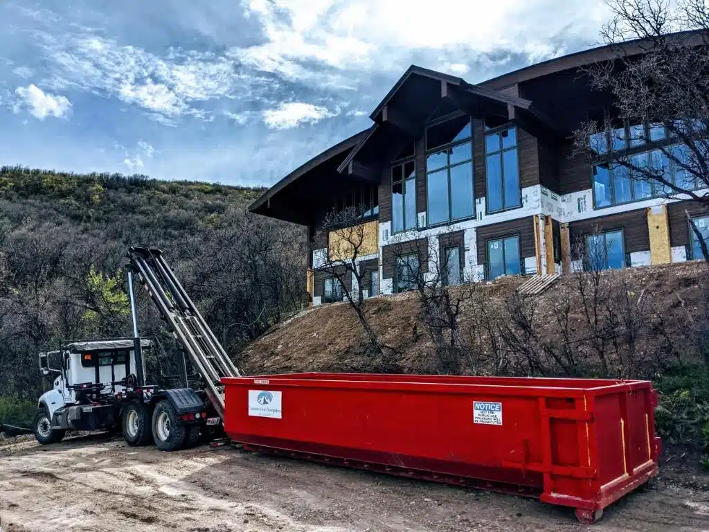 Rental dumpster size in Ogden Utah Canyon View Dumpsters 